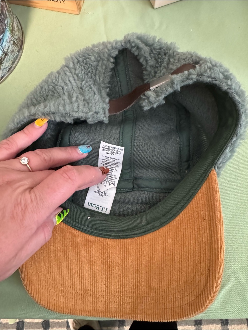 L.L.Bean Sherpa Fleece Five-Panel Hat - Picture 2 of 2